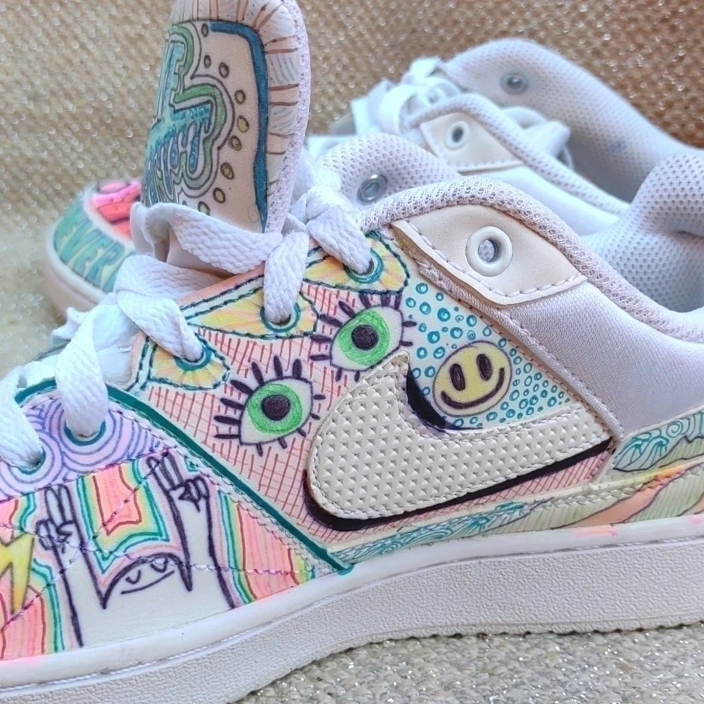Nike Priority Low Custom 2015 Sz 8 Sneakers 641894-111